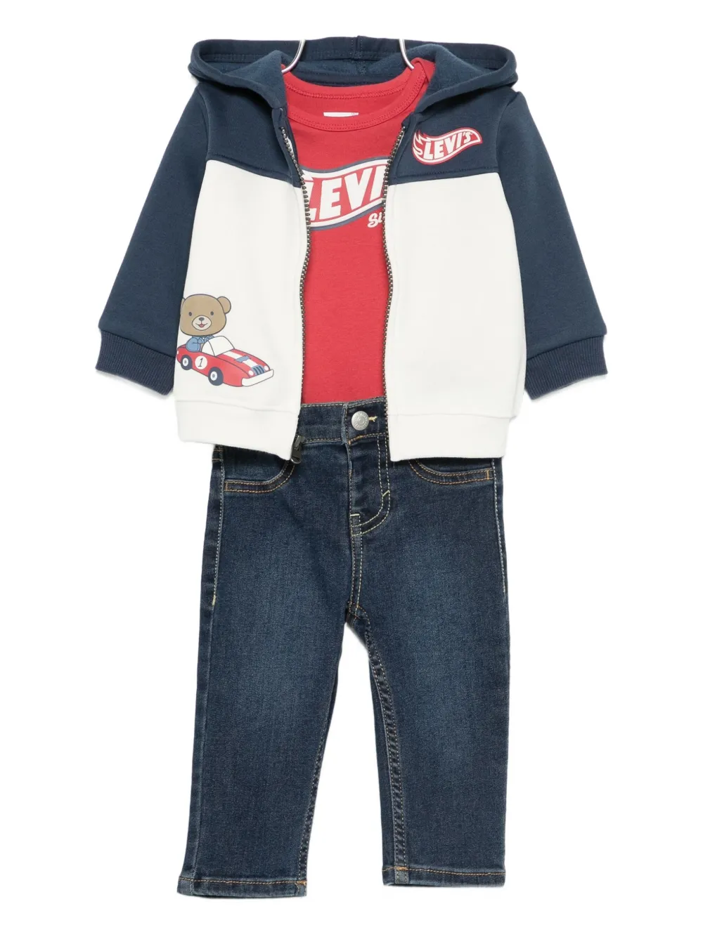 Спортивный костюм с контрастными вставками Levi'S Kids, красный
Спортивный костюм с контрастными вставками Levi'S Kids, красный