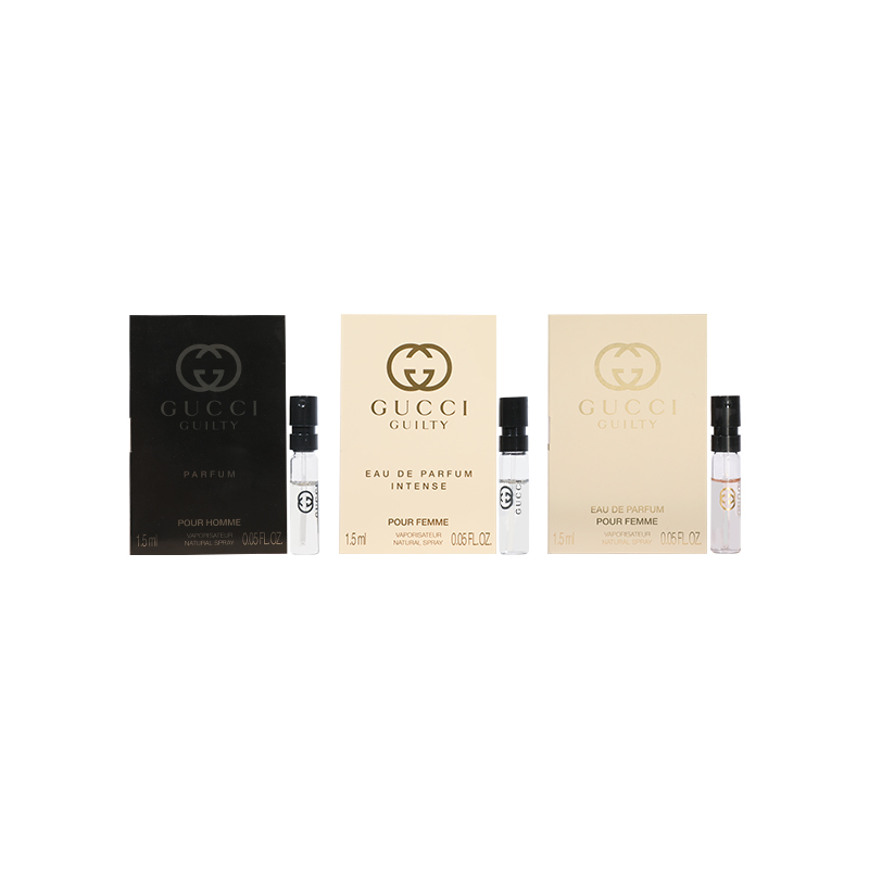 Набор образцов Sinful Love Passion из трех парфюмов Eau De Parfum и Eau De Toilette 1,5 мл*3 шт/4 шт GUCCI
Набор образцов Sinful Love Passion из трех парфюмов Eau De Parfum и Eau De Toilette 1,5 мл*3 шт/4 шт GUCCI