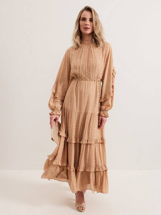 Макси-платье с мерцающими оборками от присциллы Phase Eight, светло-розовый
Макси-платье с мерцающими оборками от присциллы Phase Eight, светло-розовый