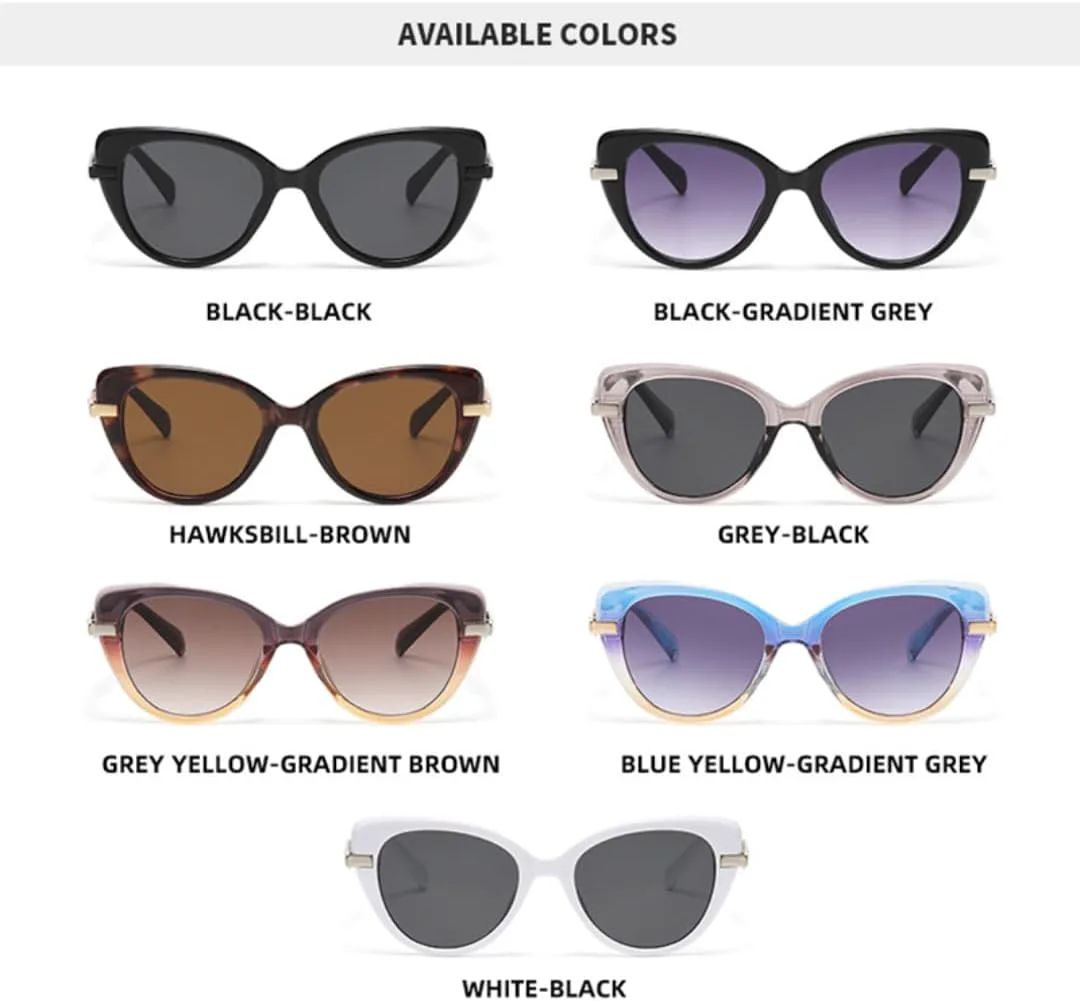 Солнцезащитные очки с защитой UV400 | Градиентный цвет "кошачий глаз" | для женщин и мужчин, для занятий спортом на открытом воздухе и вождения DSVIGF, White
Солнцезащитные очки с защитой UV400 | Градиентный цвет "кошачий глаз" | для женщин и мужчин, для занятий спортом на открытом воздухе и вождения DSVIGF, White