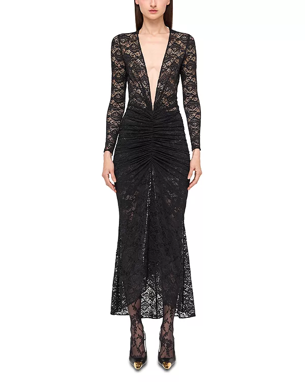 Кружевное платье Nelli с глубоким вырезом Ronny Kobo, черный
Кружевное платье Nelli с глубоким вырезом Ronny Kobo, черный