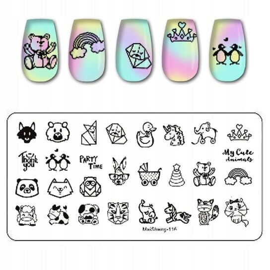 Пластина для штампов для ногтей ЖИВОТНЫЕ, Frezarkowo
Пластина для штампов для ногтей ЖИВОТНЫЕ, Frezarkowo