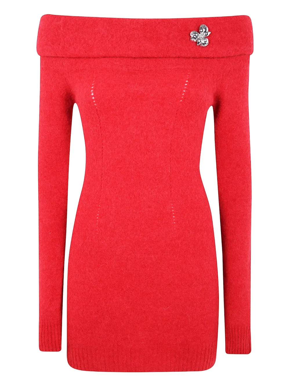 Платье с открытыми плечами, украшенное цветами BLUMARINE, красный
Платье с открытыми плечами, украшенное цветами BLUMARINE, красный