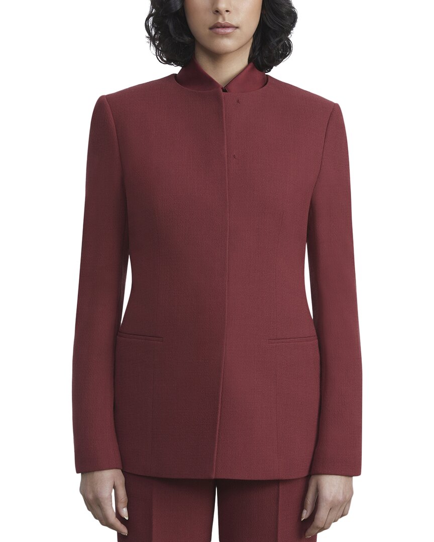 Lafayette 148 New York Безворотниковый шерстяной блейзер, красный
Lafayette 148 New York Безворотниковый шерстяной блейзер, красный