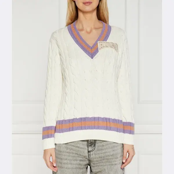 Свитер Sllari стандартного кроя Hugo, бежевый
Свитер Sllari стандартного кроя Hugo, бежевый