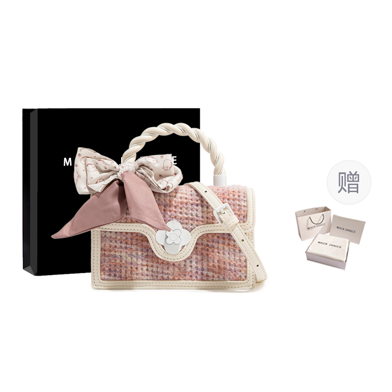 MACKJANICE Джинсовый холщовый маленький квадратный рюкзак, White & Pink & Lambs Wool
MACKJANICE Джинсовый холщовый маленький квадратный рюкзак, White & Pink & Lambs Wool