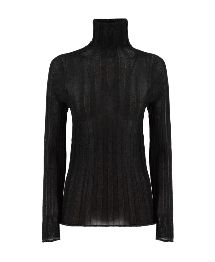 Ребристый свитер с высоким воротником Fabiana Filippi, черный
Ребристый свитер с высоким воротником Fabiana Filippi, черный