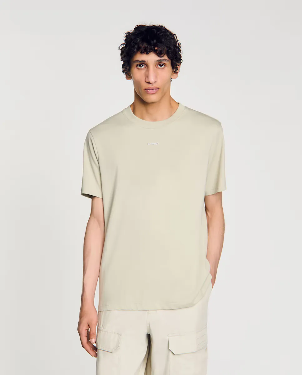 Мужская футболка 100% хлопок с коротким рукавом Sandro, цвет Kaki
Мужская футболка 100% хлопок с коротким рукавом Sandro, цвет Kaki