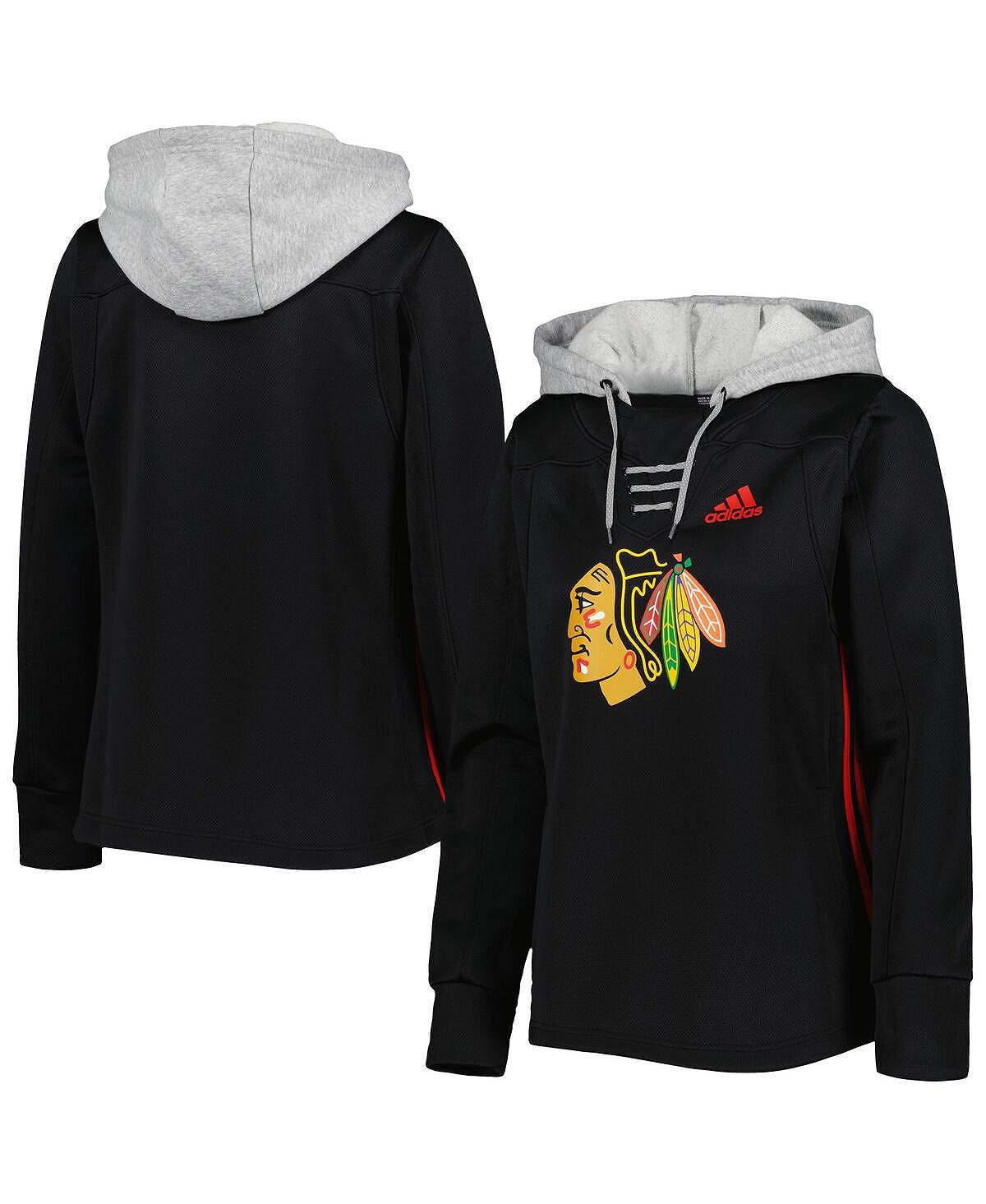 Женский черный пуловер с капюшоном Chicago Blackhawks Skate Lace Team adidas, черный
Женский черный пуловер с капюшоном Chicago Blackhawks Skate Lace Team adidas, черный