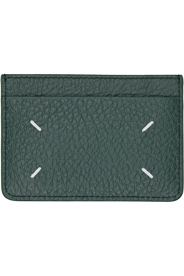 Maison Margiela Зеленый держатель для карт с четырьмя стежками
Maison Margiela Зеленый держатель для карт с четырьмя стежками