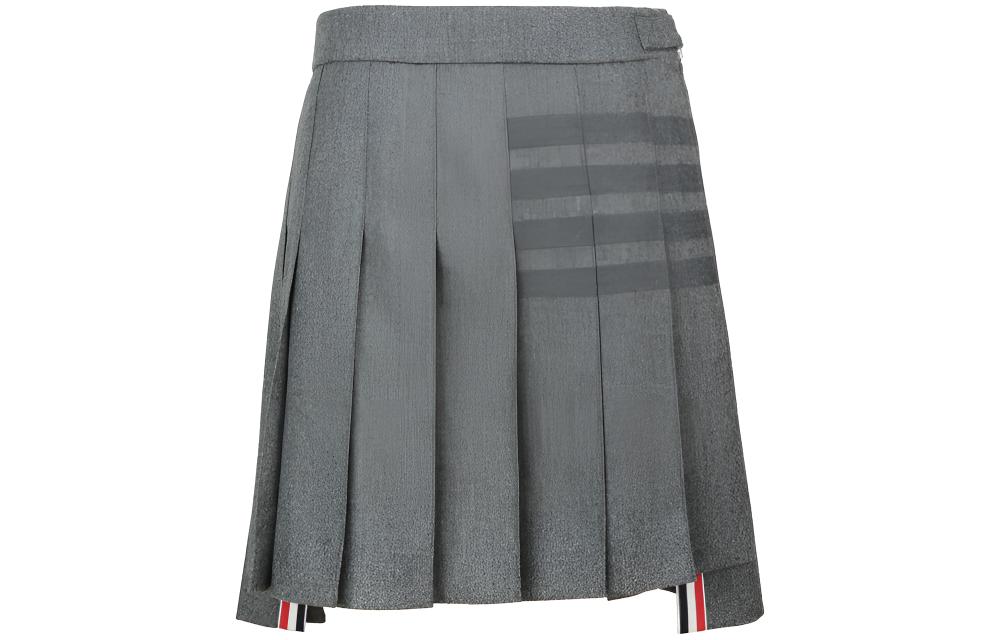Четырехполосная плиссированная юбка THOM BROWNE, серый
Четырехполосная плиссированная юбка THOM BROWNE, серый