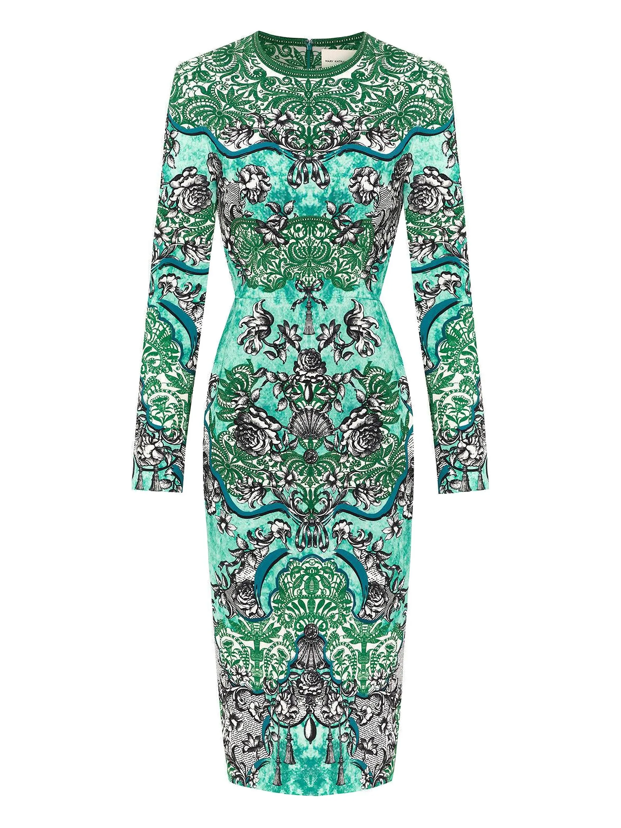 Платье миди Naomi с длинными рукавами Mary Katrantzou, синий
Платье миди Naomi с длинными рукавами Mary Katrantzou, синий