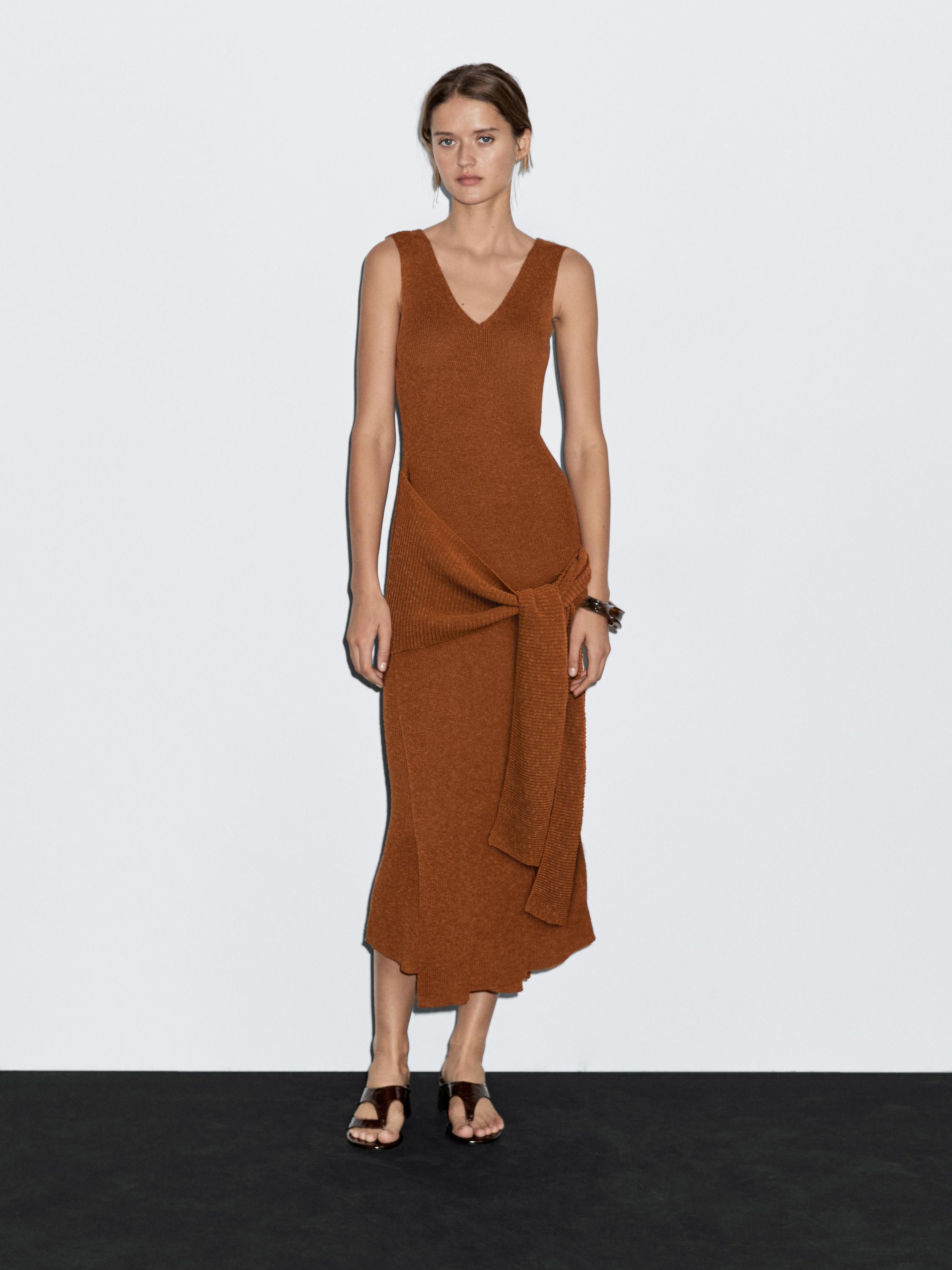 Длинное трикотажное платье-трансформер Massimo Dutti, Russet
Длинное трикотажное платье-трансформер Massimo Dutti, Russet