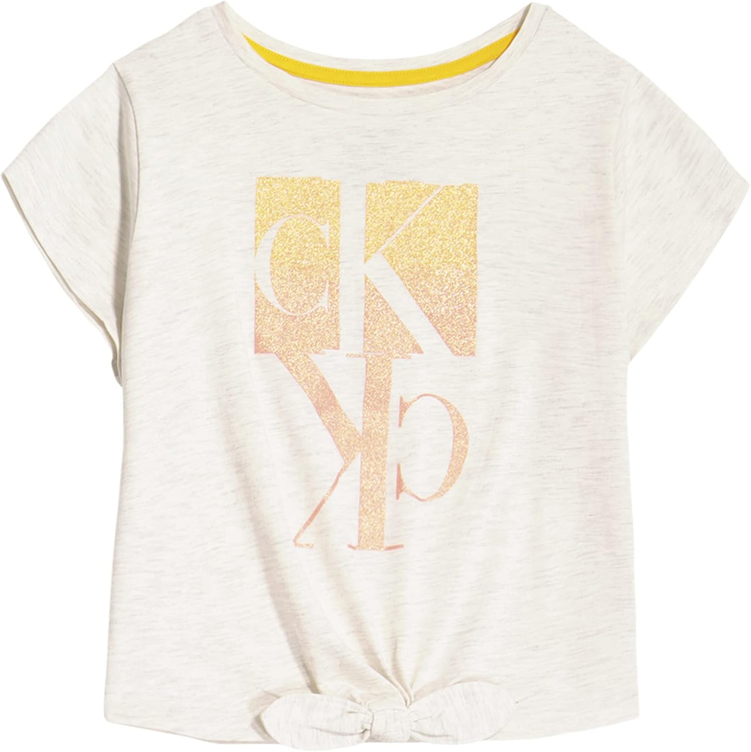 Футболка с короткими рукавами и логотипом Calvin Klein для девочек, завязывающейся спереди и без этикетки внутри, Oatmeal Gradient
Футболка с короткими рукавами и логотипом Calvin Klein для девочек, завязывающейся спереди и без этикетки внутри, Oatmeal Gradient