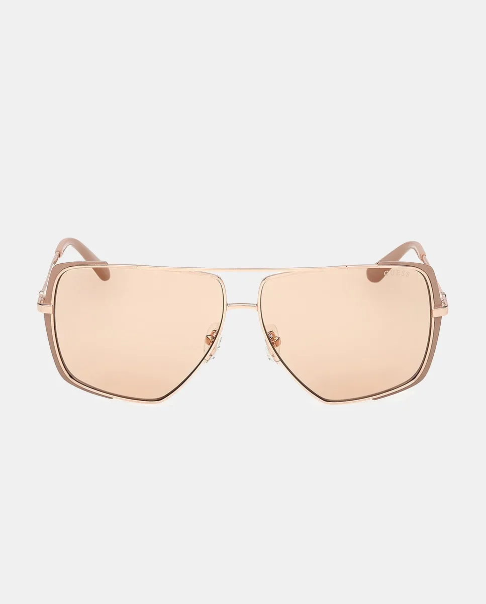 Женские солнцезащитные очки квадратные металлические Guess, бежевый
Женские солнцезащитные очки квадратные металлические Guess, бежевый