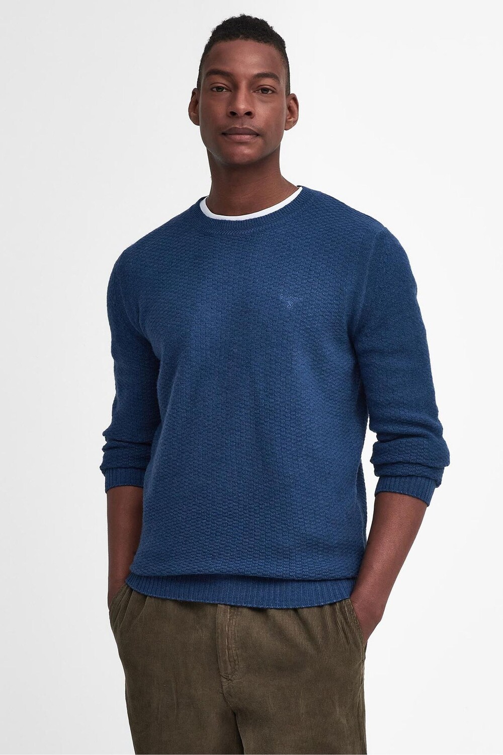 Фактурный свитер Aston с круглым вырезом Barbour, синий
Фактурный свитер Aston с круглым вырезом Barbour, синий