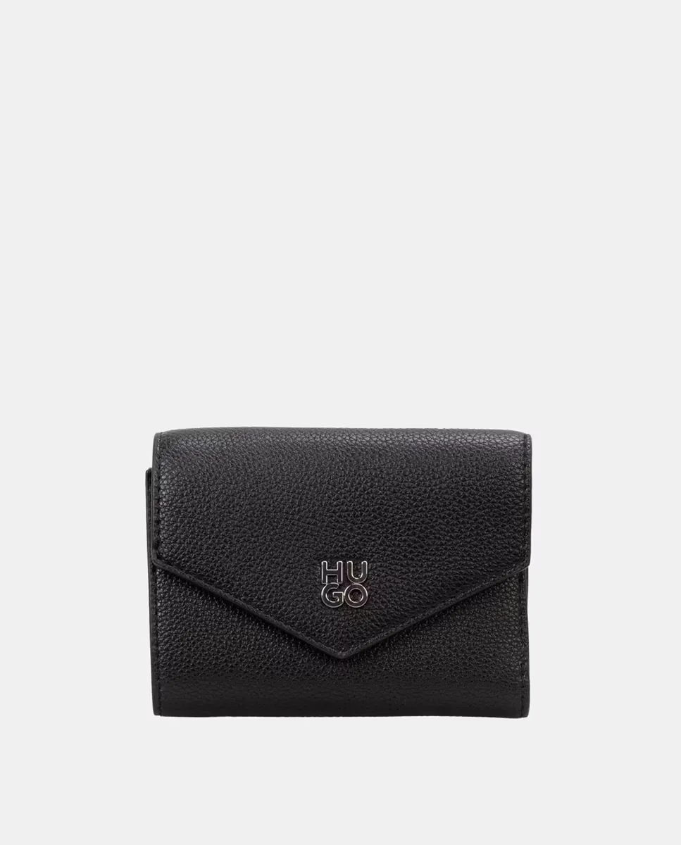 Кошелек с застежкой на пуговицу типа клапана, полностью подкладка и металлический логотип Hugo, черный
Кошелек с застежкой на пуговицу типа клапана, полностью подкладка и металлический логотип Hugo, черный