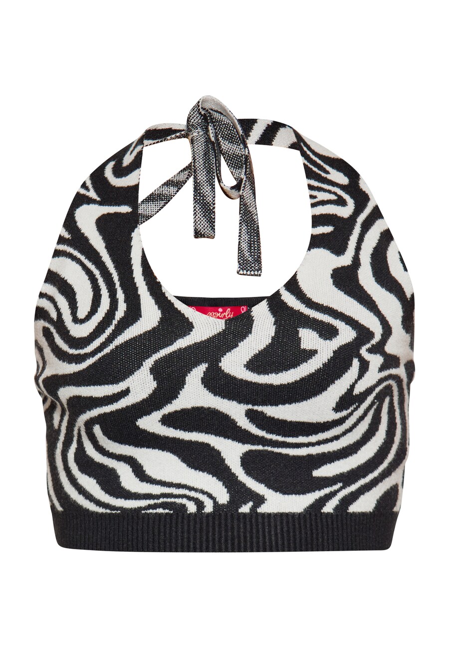 Вязаный топ swirly, черный/белый
Вязаный топ swirly, черный/белый