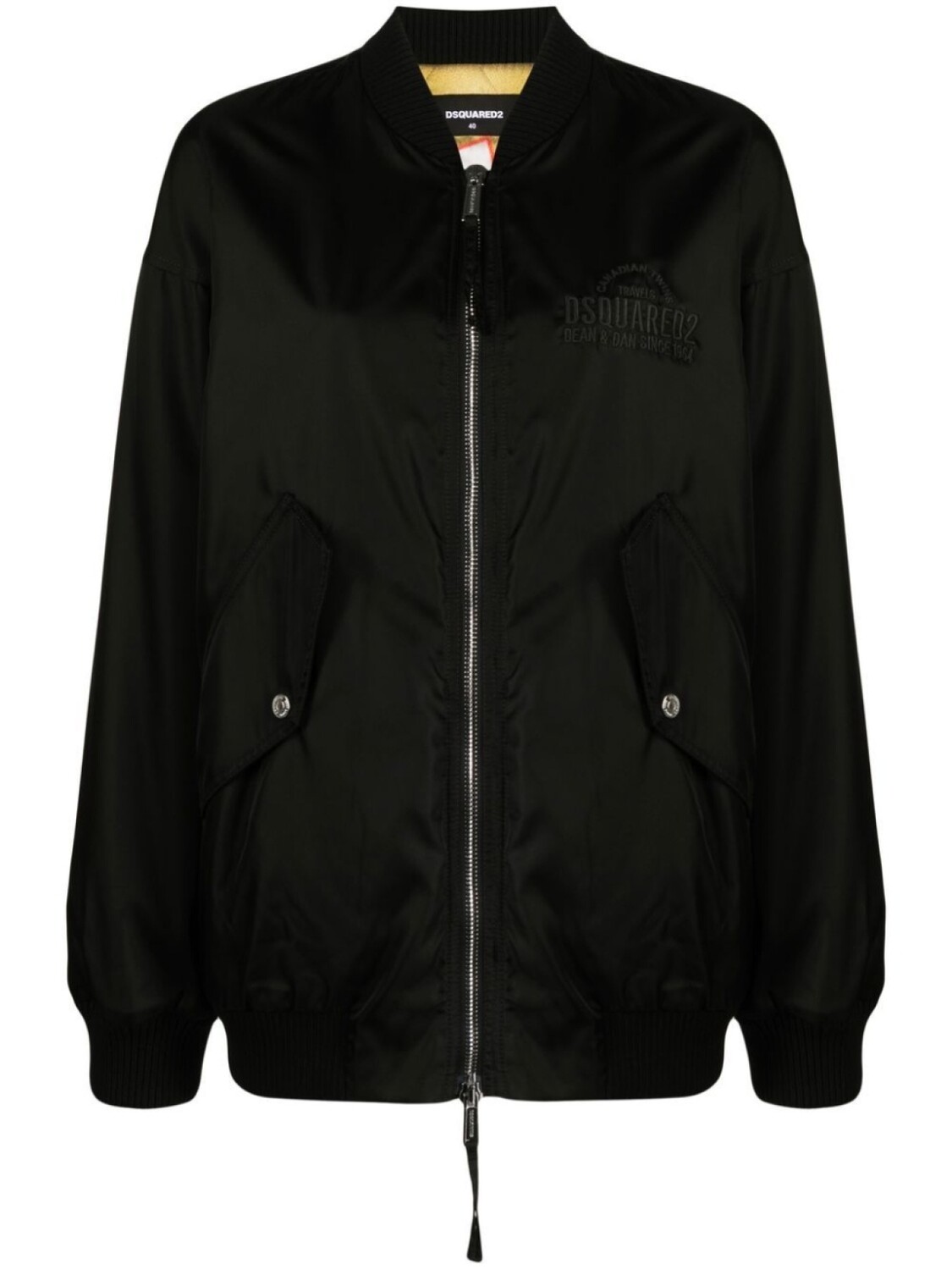 Бомбер с вышитым логотипом Dsquared2, черный
Бомбер с вышитым логотипом Dsquared2, черный