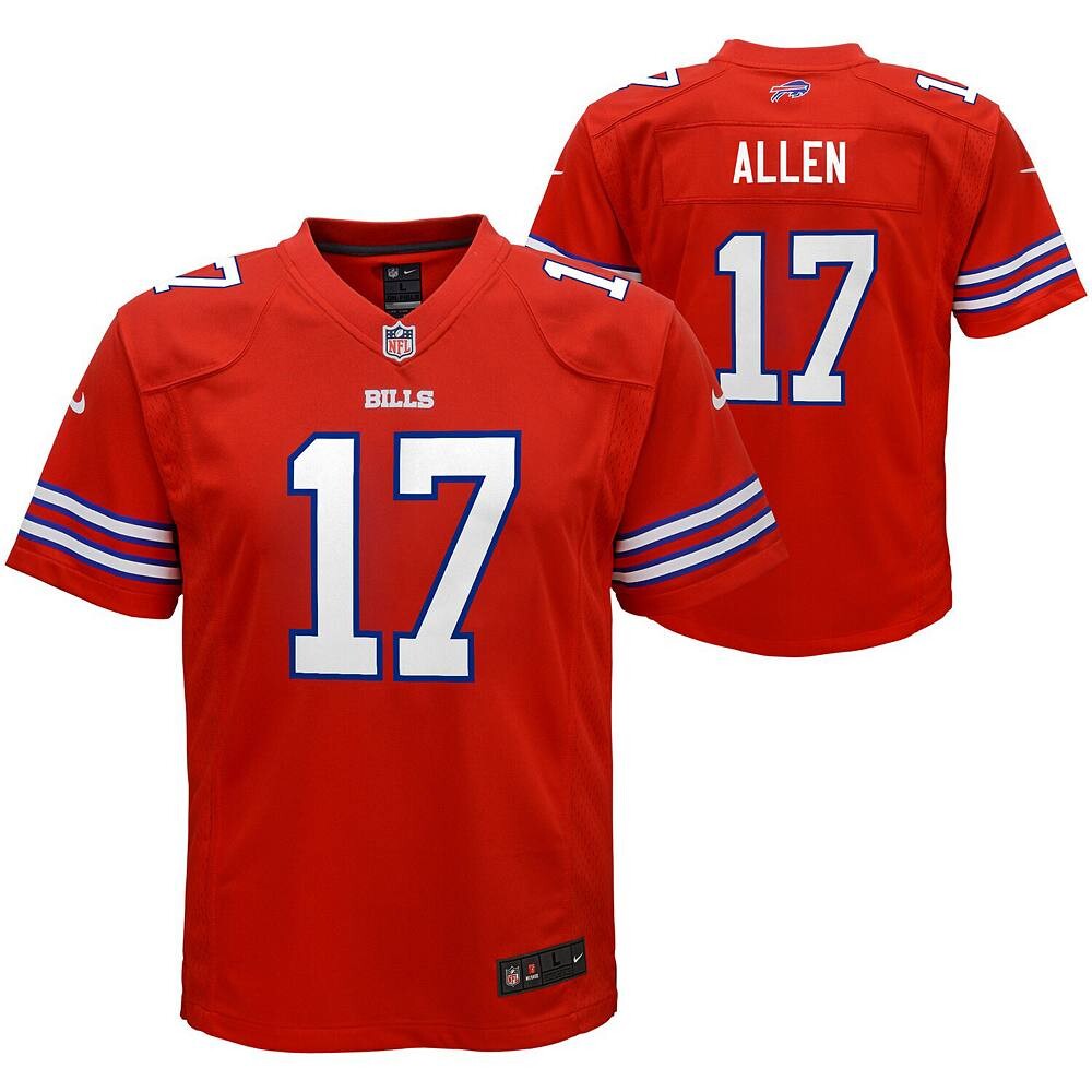 Молодежная игровая майка Nike Josh Allen Red Buffalo Bills Color Rush Player, цвет Bil Red
Молодежная игровая майка Nike Josh Allen Red Buffalo Bills Color Rush Player, цвет Bil Red