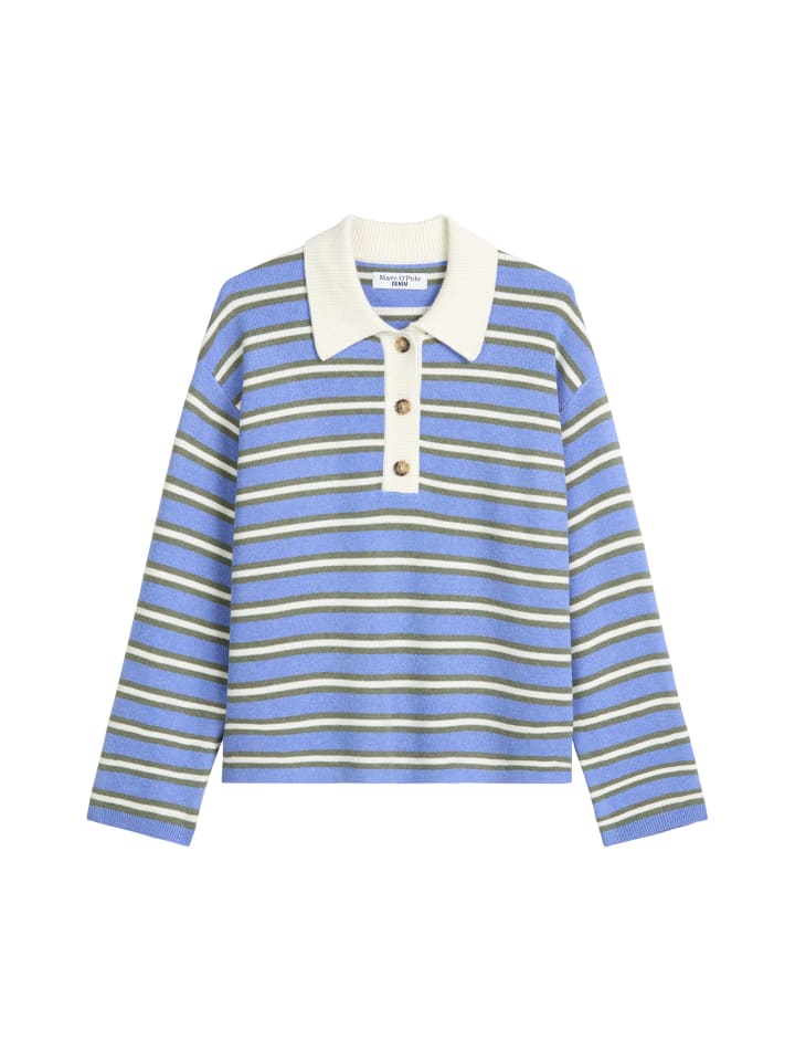 Marc O'Polo DENIM Полосатая вязаная рубашка-поло стандартного размера, средне-синего цвета
Marc O'Polo DENIM Полосатая вязаная рубашка-поло стандартного размера, средне-синего цвета