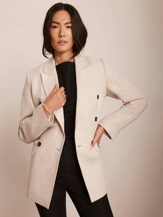 Текстурированный двубортный блейзер Mint Velvet, цвет Natural
Текстурированный двубортный блейзер Mint Velvet, цвет Natural