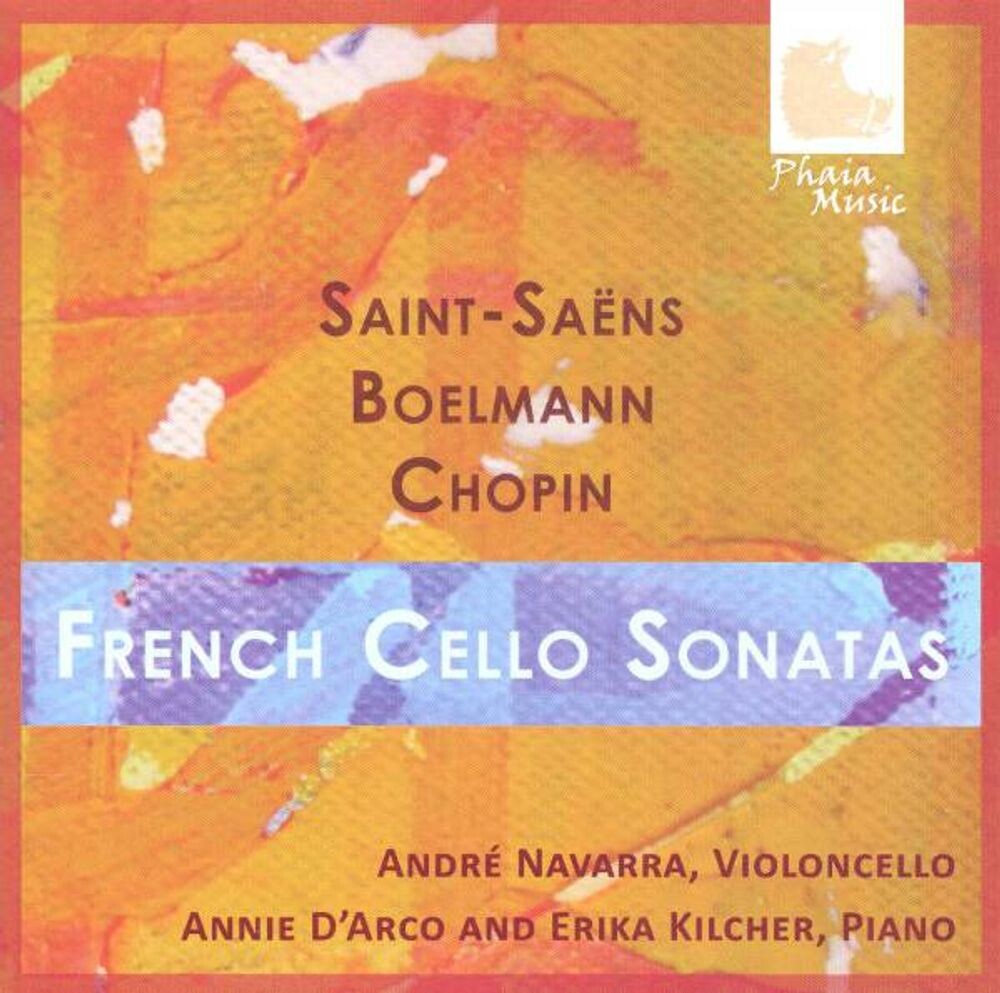 Диск CD Saint-Saens / Boellmann / Chopin: French Cello Sonatas - Camille Saint-Saëns, Leon Boellmann, Frédéric Chopin, André Navarra, Annie D'Arco, Erika Kilcher
Диск CD Saint-Saens / Boellmann / Chopin: French Cello Sonatas - Camille Saint-Saëns, Leon Boellmann, Frédéric Chopin, André Navarra, Annie D'Arco, Erika Kilcher