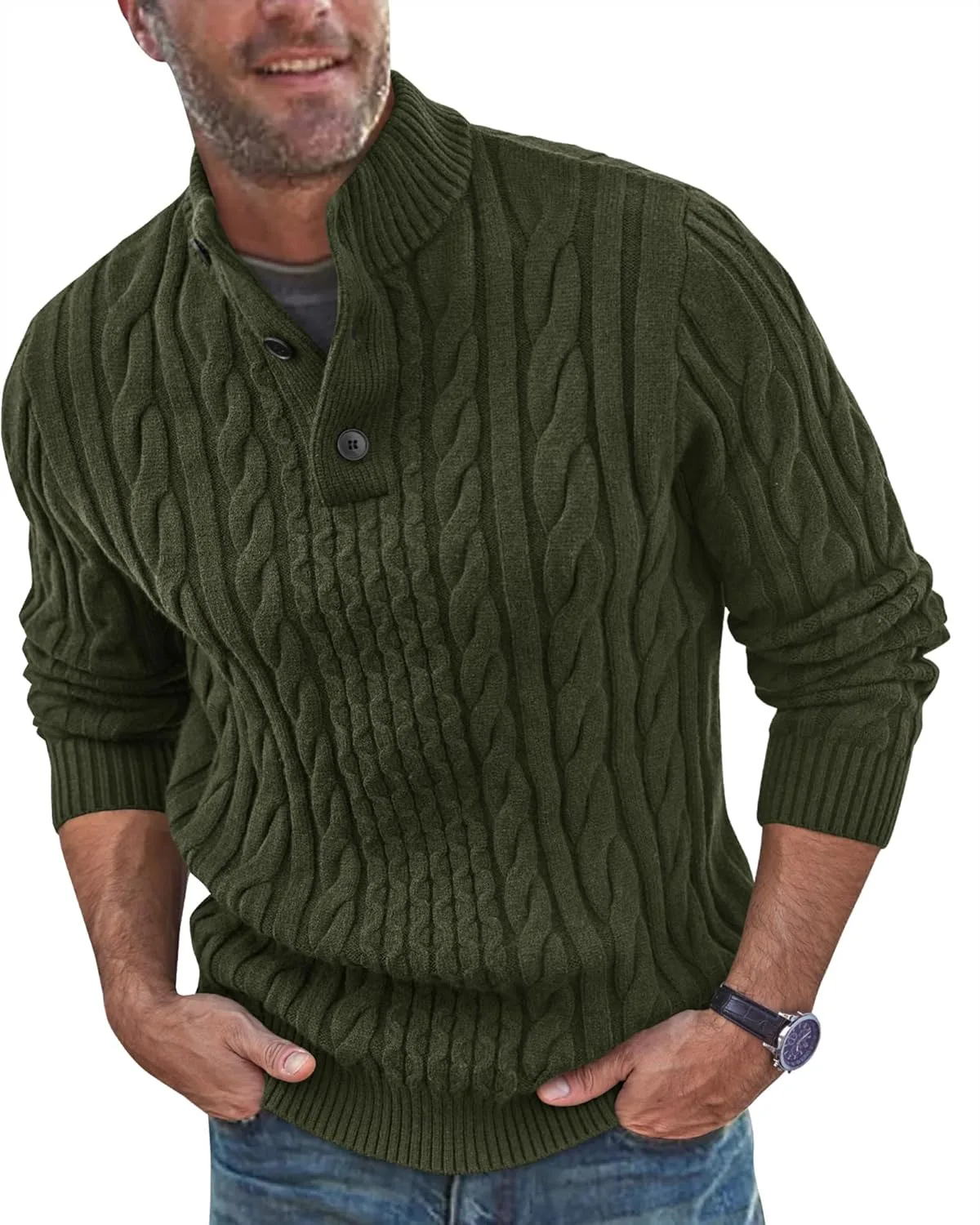 Beotyshow мужской пуловер с воротником стойкой, кабельная вязка, утепленный
Beotyshow мужской пуловер с воротником стойкой, кабельная вязка, утепленный