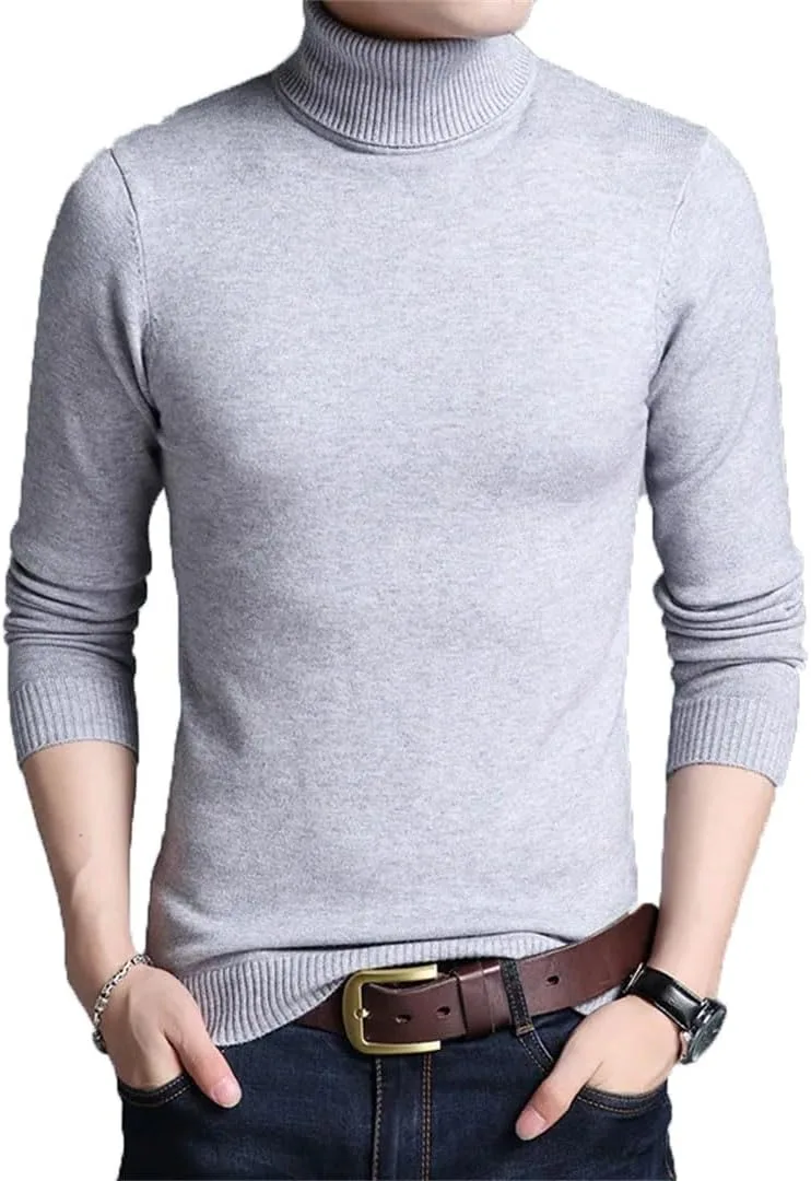Мужской свитер-водолазка Slim Fit
Мужской свитер-водолазка Slim Fit