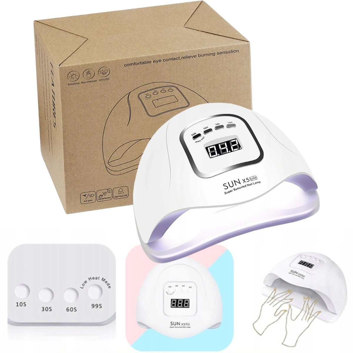 УФ-светодиодная лампа для ногтей 120 Вт для маникюра и педикюра, белая Inna marka
УФ-светодиодная лампа для ногтей 120 Вт для маникюра и педикюра, белая Inna marka