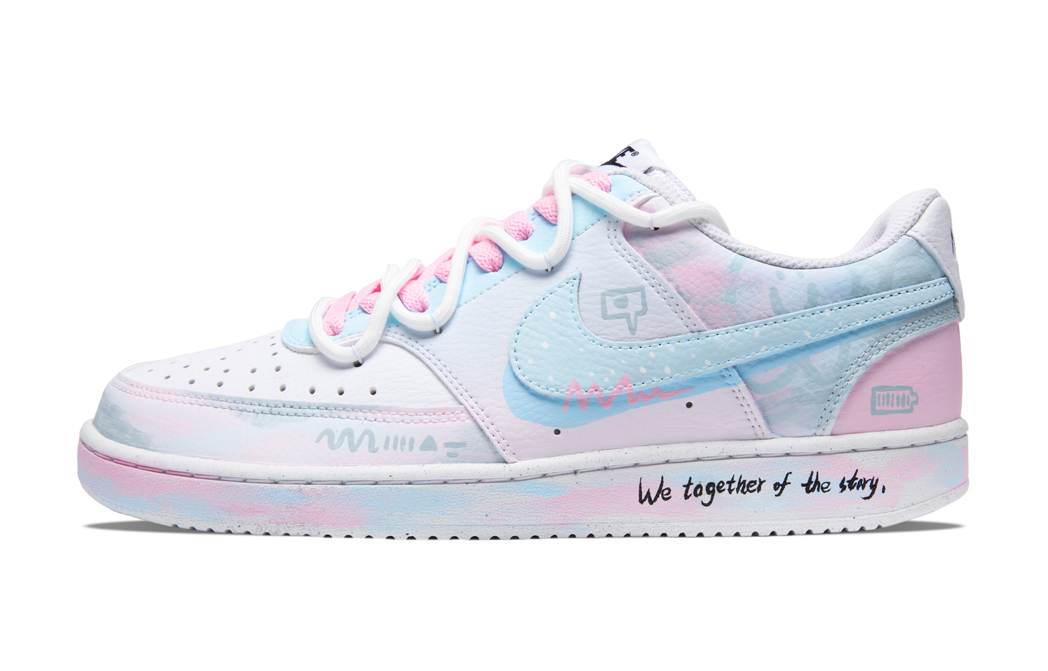 Nike Кроссовки для скейтбординга Court Vision с противоскользящим покрытием, износостойкие, легкие, низкие, мужские, синий розовый белый - белый синий розовый, цвет White Blue Pink
Nike Кроссовки для скейтбординга Court Vision с противоскользящим покрытием, износостойкие, легкие, низкие, мужские, синий розовый белый - белый синий розовый, цвет White Blue Pink