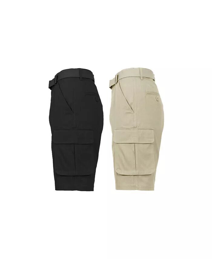 Мужские хлопковые шорты-карго с поясом и плоским передом, упаковка из 2 шт Galaxy By Harvic, мультиколор
Мужские хлопковые шорты-карго с поясом и плоским передом, упаковка из 2 шт Galaxy By Harvic, мультиколор