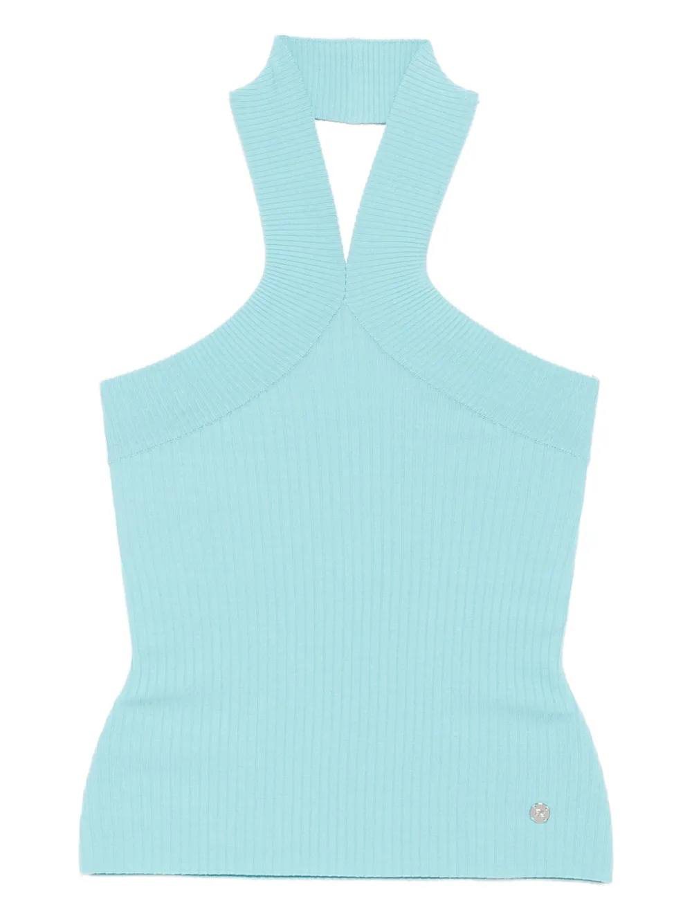 Трикотажный топ с вырезом халтер Karl Lagerfeld, синий
Трикотажный топ с вырезом халтер Karl Lagerfeld, синий