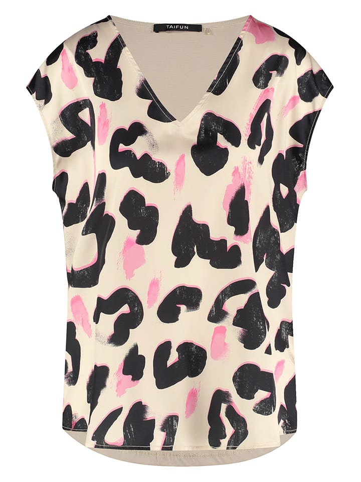 TAIFUN Рубашка бежевого/черного/розового цвета
TAIFUN Рубашка бежевого/черного/розового цвета