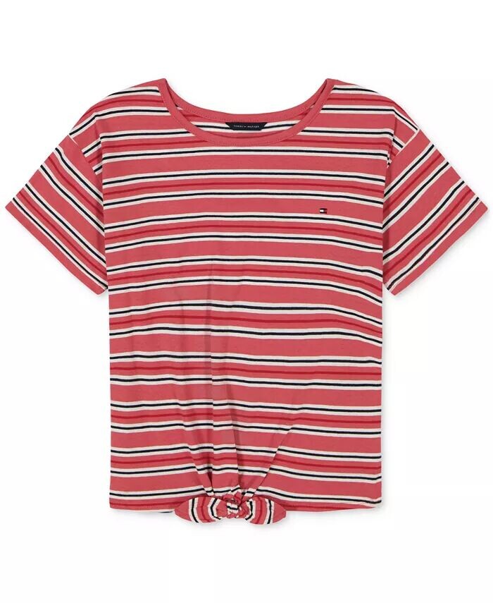 Полосатая футболка с завязкой спереди для больших девочек Tommy Hilfiger, красный
Полосатая футболка с завязкой спереди для больших девочек Tommy Hilfiger, красный