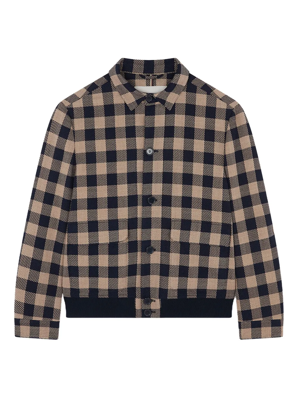 Блузон в клетку Paul & Shark, синий 
Блузон в клетку Paul & Shark, синий