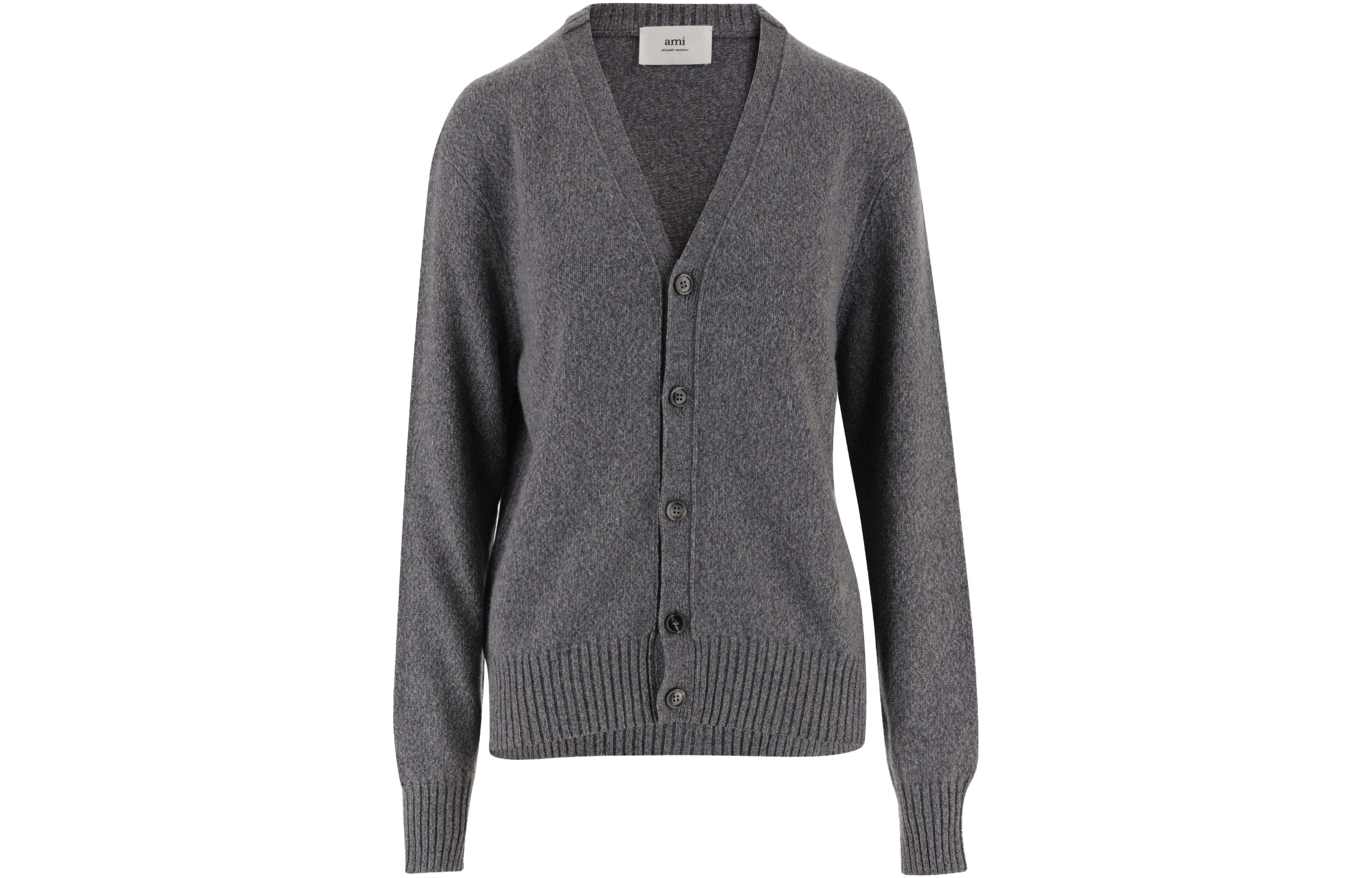 Ами Париж Ами Де Кёр Кардиган на пуговицах с V-образным вырезом AMIPARIS, серый
Ами Париж Ами Де Кёр Кардиган на пуговицах с V-образным вырезом AMIPARIS, серый