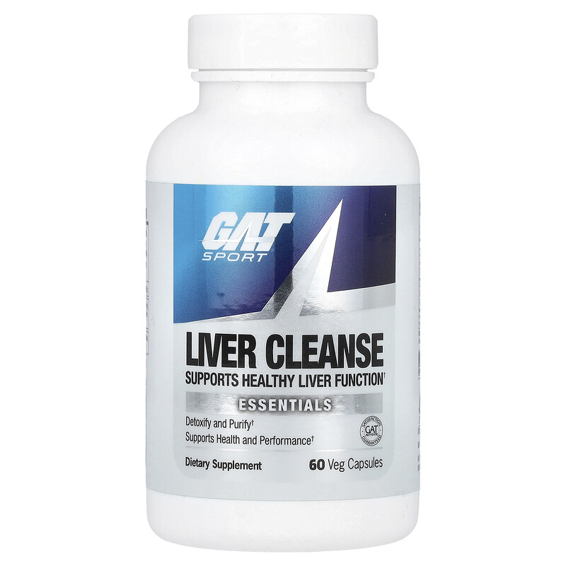 GAT, Liver Cleanse, 60 растительных капсул
GAT, Liver Cleanse, 60 растительных капсул