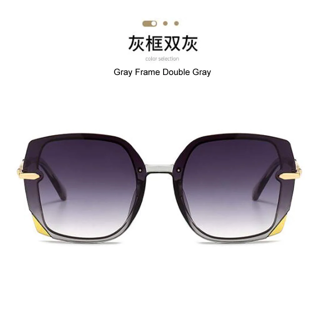 Женские модные солнцезащитные очки с крупными металлическими дужками, градиентной прозрачно-коричневой оправой (серая оправа, двойной серый цвет) Weloveushop, Gray
Женские модные солнцезащитные очки с крупными металлическими дужками, градиентной прозрачно-коричневой оправой (серая оправа, двойной серый цвет) Weloveushop, Gray