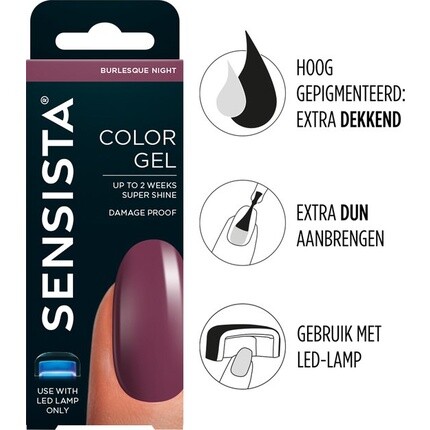 Sensista Color Gel Burlesque Night - Фиолетовый
Sensista Color Gel Burlesque Night - Фиолетовый