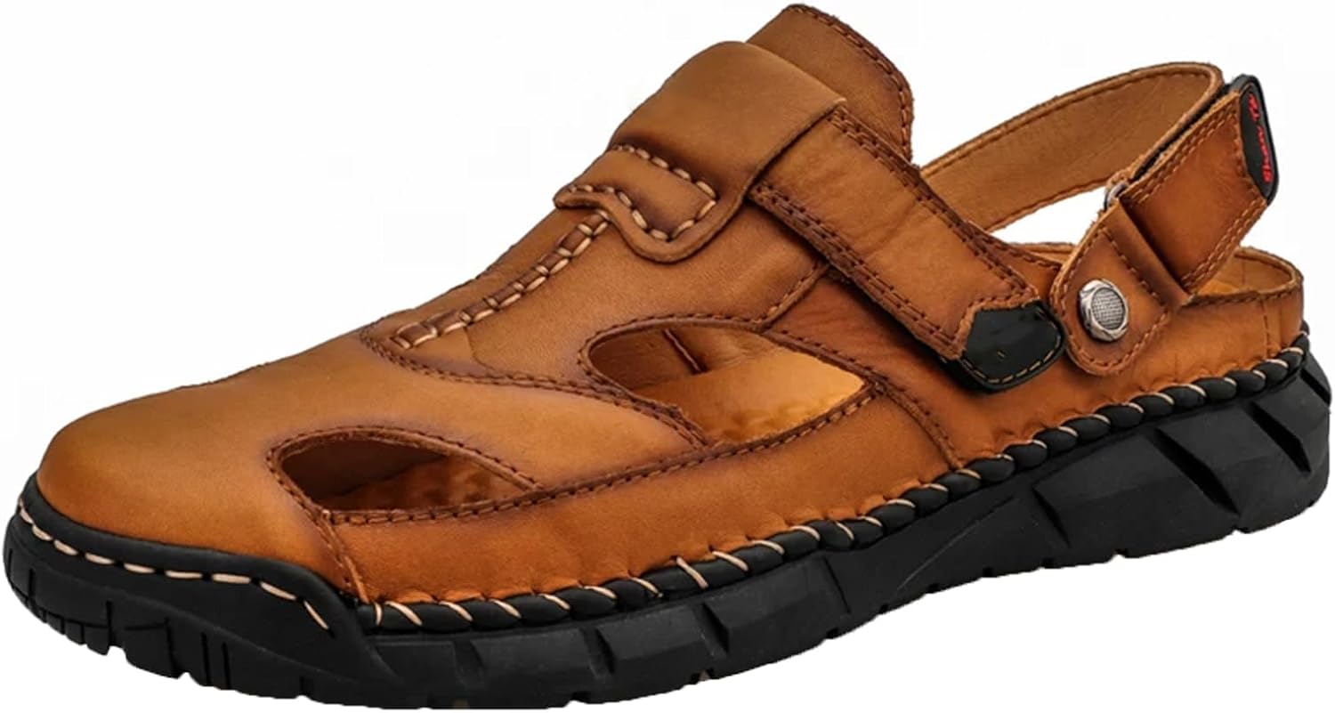 Мужские сандалии летние мягкая кожаная обувь для пляжа Generic, коричневый
Мужские сандалии летние мягкая кожаная обувь для пляжа Generic, коричневый