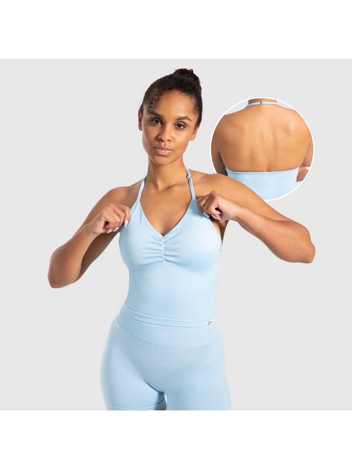 SMILODOX Укороченный топ Malena светло-голубого цвета
SMILODOX Укороченный топ Malena светло-голубого цвета