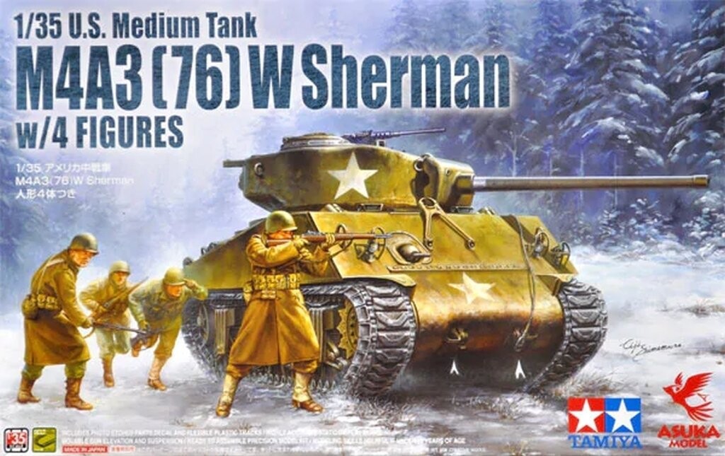 Asuka 35-048 M4A3 (76) W Sherman с фигуркой (Tamiya) 1/35 Inna marka
Asuka 35-048 M4A3 (76) W Sherman с фигуркой (Tamiya) 1/35 Inna marka