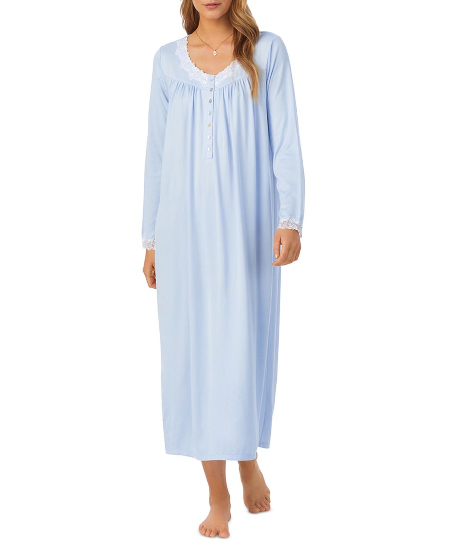 Женская балетная ночная рубашка, связанная из трикотажа Eileen West, Light Blue
Женская балетная ночная рубашка, связанная из трикотажа Eileen West, Light Blue
