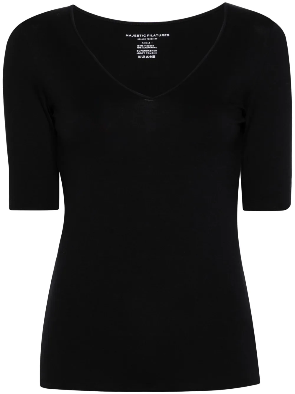 Футболка из джерси с V-образным вырезом Majestic Filatures, синий
Футболка из джерси с V-образным вырезом Majestic Filatures, синий