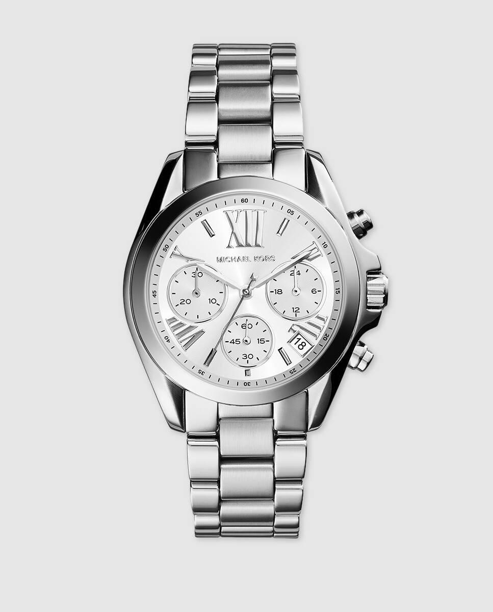 Michael Kors MK6174 Mini Brdshaw Женские часы с хронографом из стали Michael Kors, серебро
Michael Kors MK6174 Mini Brdshaw Женские часы с хронографом из стали Michael Kors, серебро