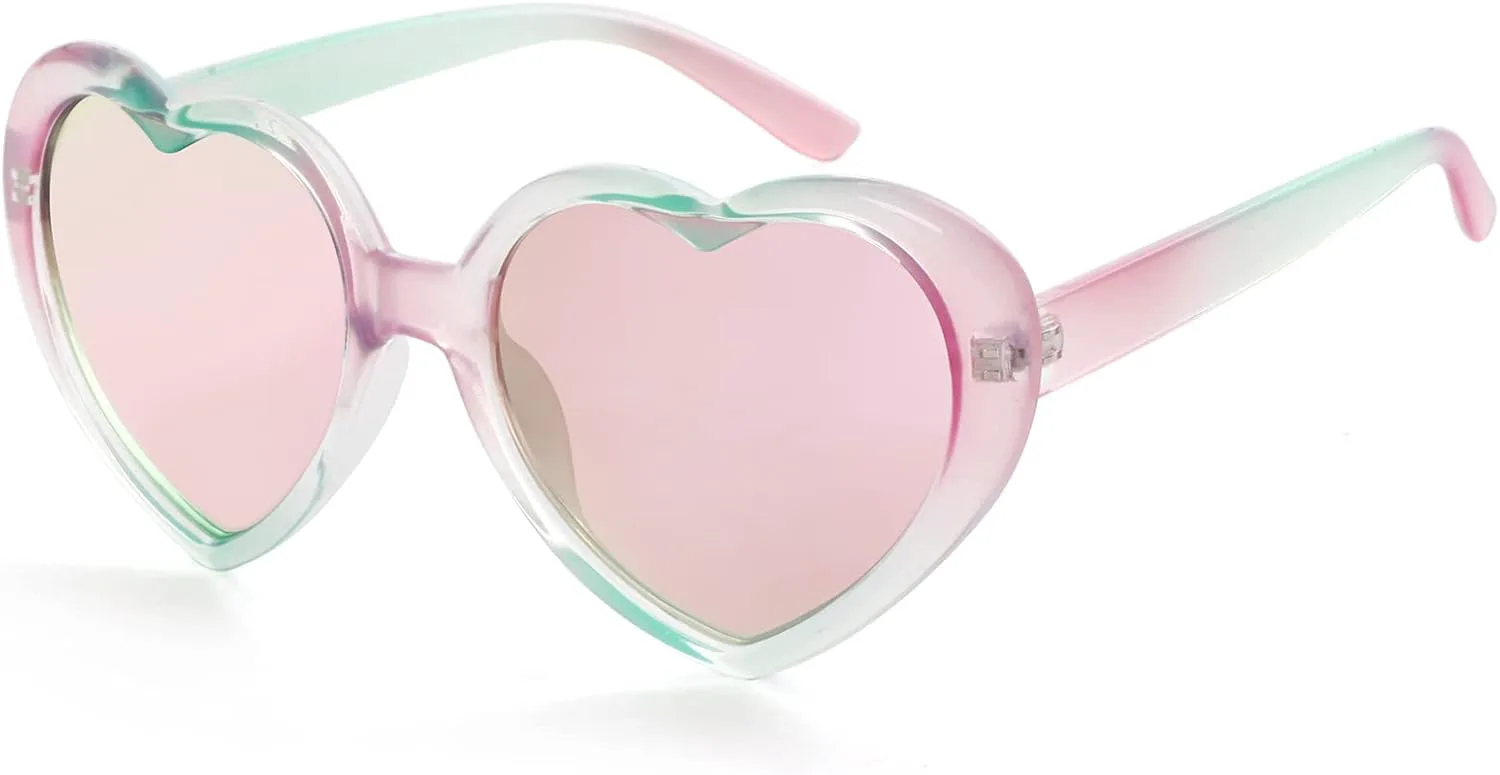 Очки Onrtry Fashion Oversized Heart Shaped Polarized Sunglasses for Women. Прекрасные ретро-очки с защитой от УФ-излучения UV400, A12 Pink&green/Pink Mirror
Очки Onrtry Fashion Oversized Heart Shaped Polarized Sunglasses for Women. Прекрасные ретро-очки с защитой от УФ-излучения UV400, A12 Pink&green/Pink Mirror