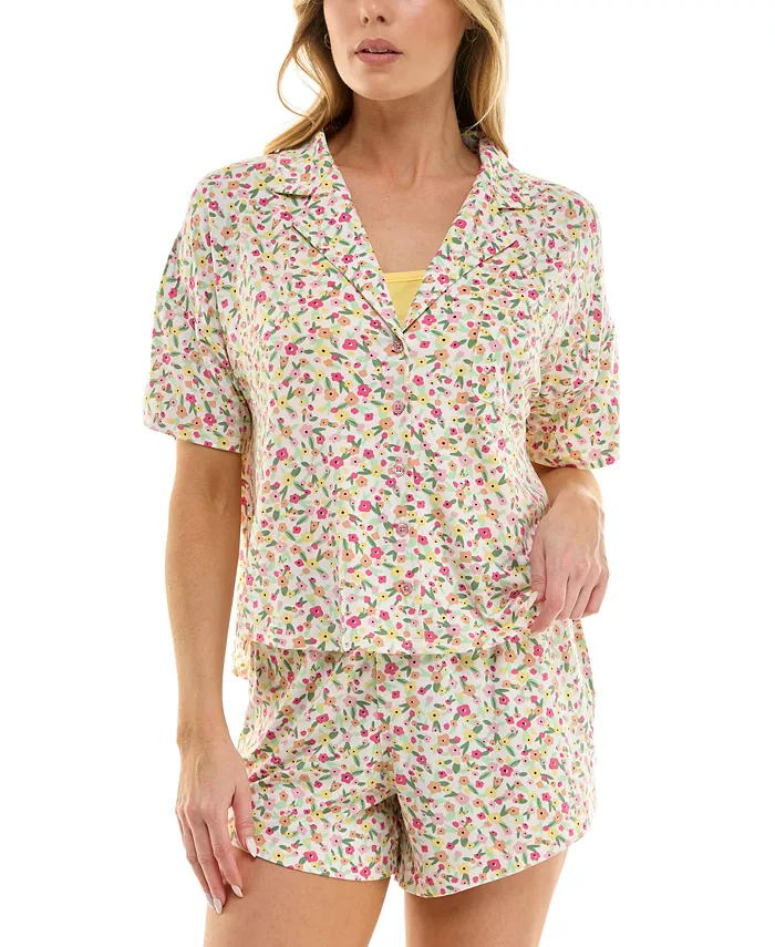 Женский комплект пижамы из 3 предметов: оверсайз рубашка, топ Cami и шорты Boxer Short Roudelain, желтый
Женский комплект пижамы из 3 предметов: оверсайз рубашка, топ Cami и шорты Boxer Short Roudelain, желтый