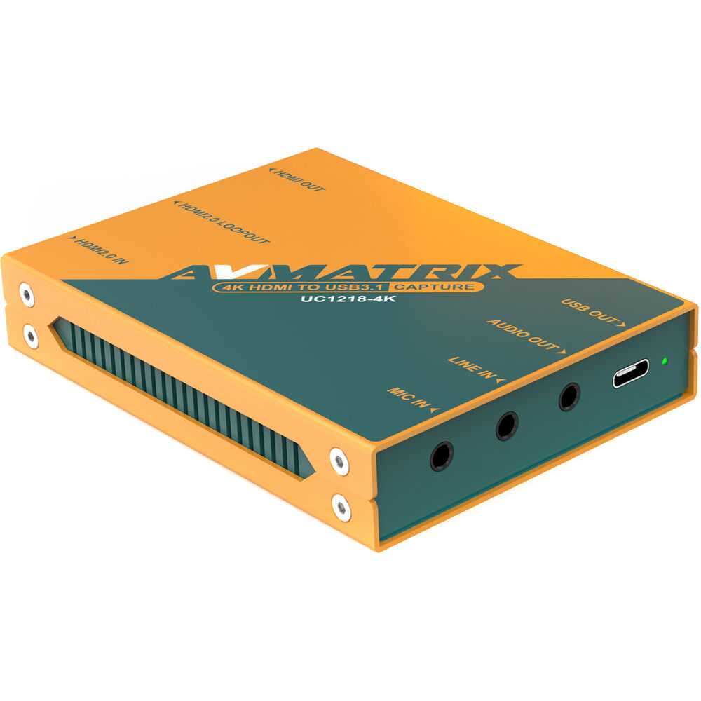 Устройство видеозахвата AVMATRIX 4K HDMI - USB-C 3.1
Устройство видеозахвата AVMATRIX 4K HDMI - USB-C 3.1