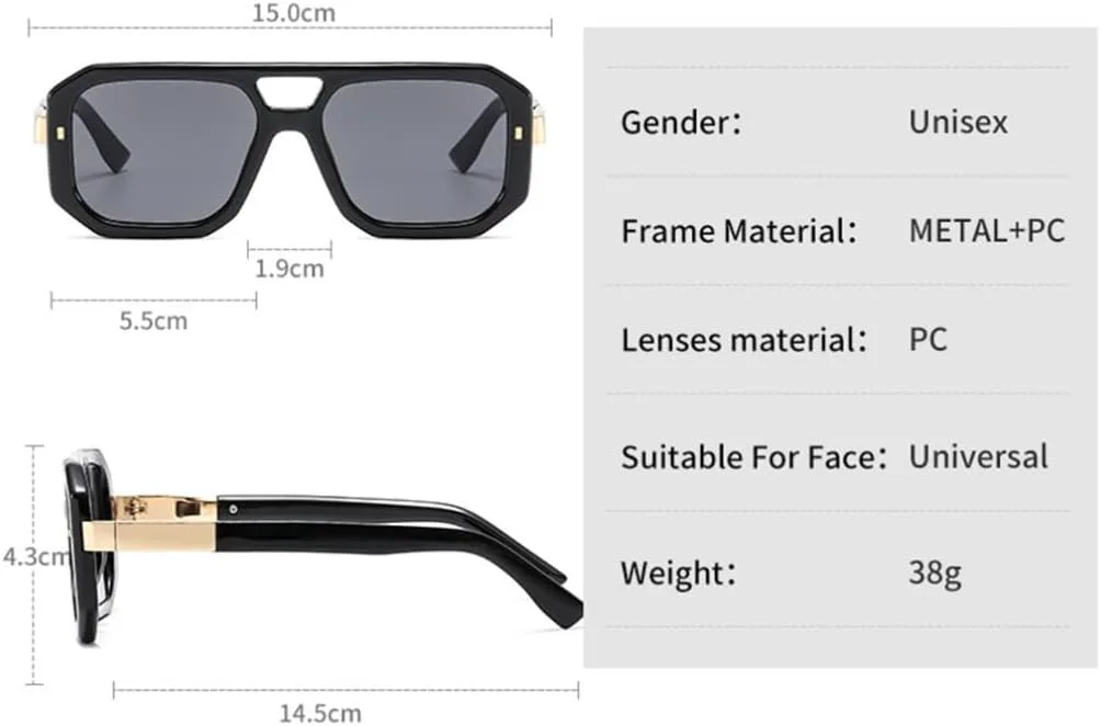 Мужские солнцезащитные очки, женские солнцезащитные очки в стиле ретро, винтажные модные солнцезащитные очки с защитой от УФ-излучения UV400 SZVVBKK, Black
Мужские солнцезащитные очки, женские солнцезащитные очки в стиле ретро, винтажные модные солнцезащитные очки с защитой от УФ-излучения UV400 SZVVBKK, Black